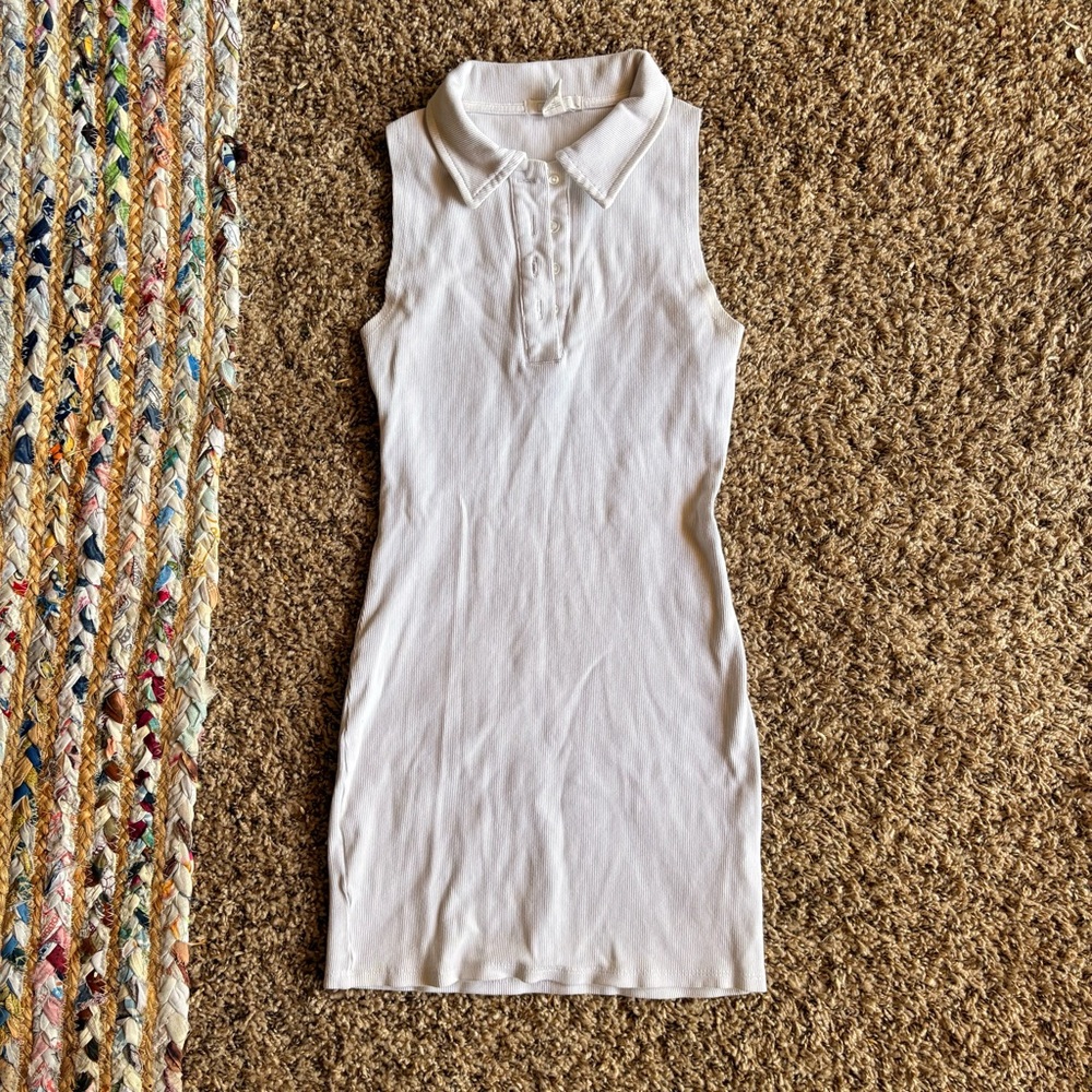 Full Tilt Cream Sleeveless Mini Dress